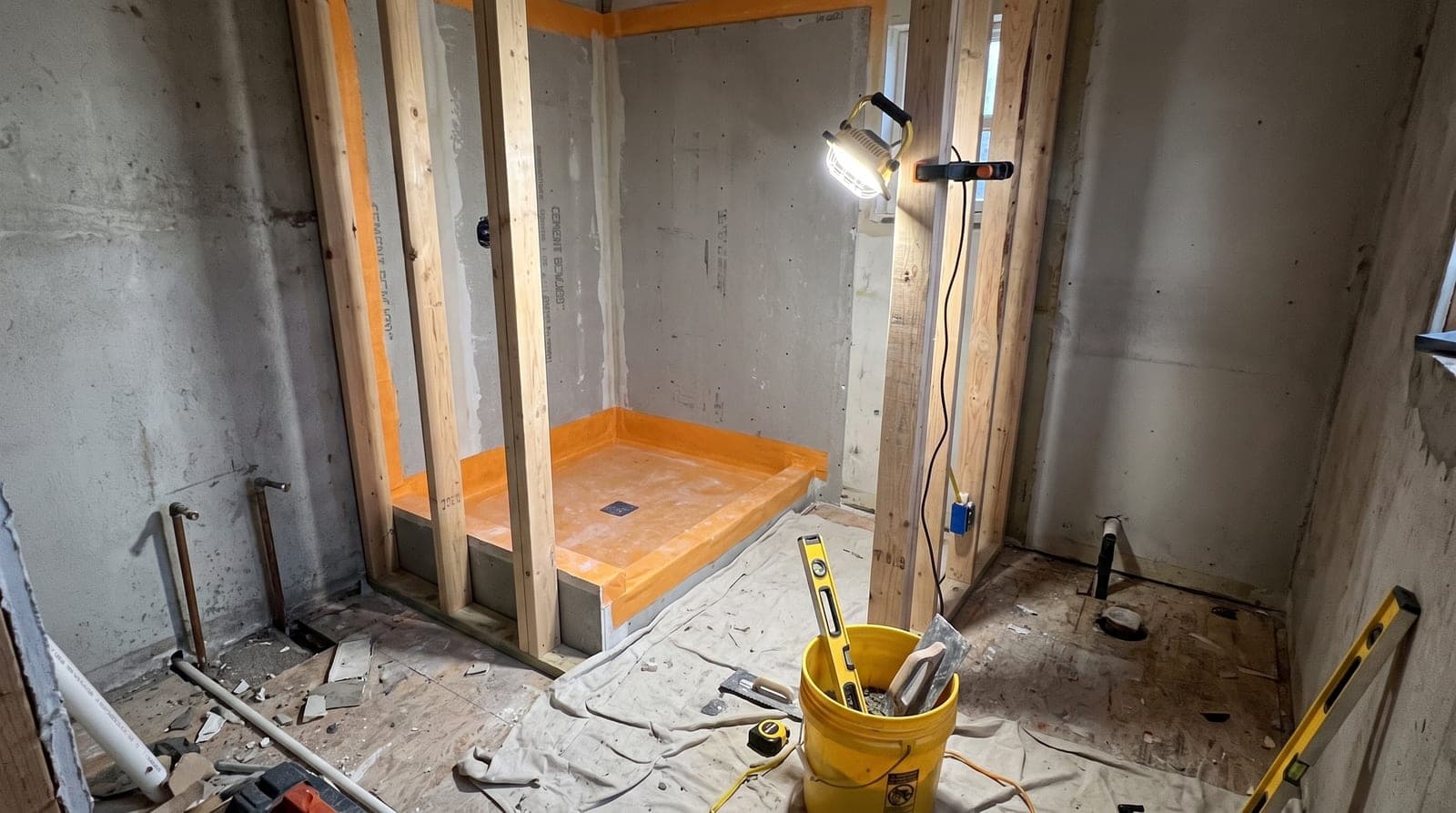 Gilbert General Contractor crew performing walk-in shower conversions