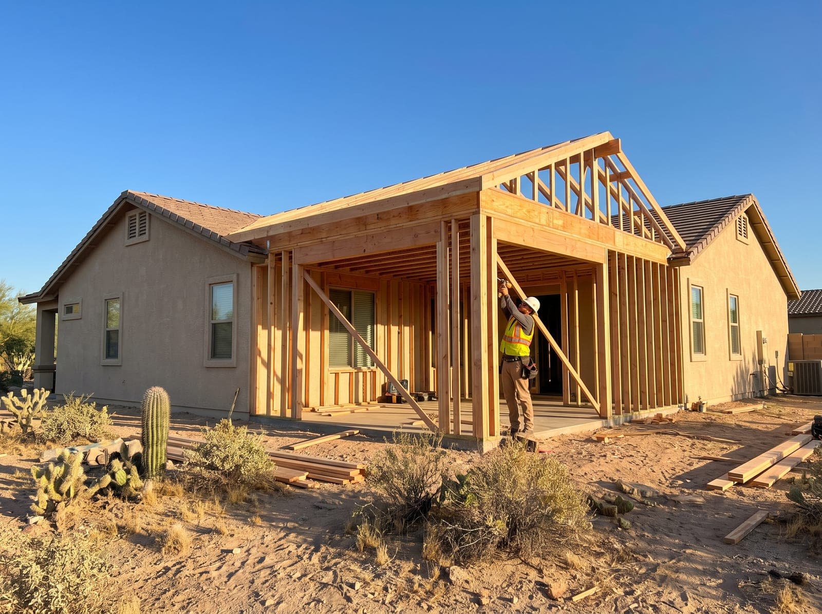 Gilbert General Contractor crew performing room additions