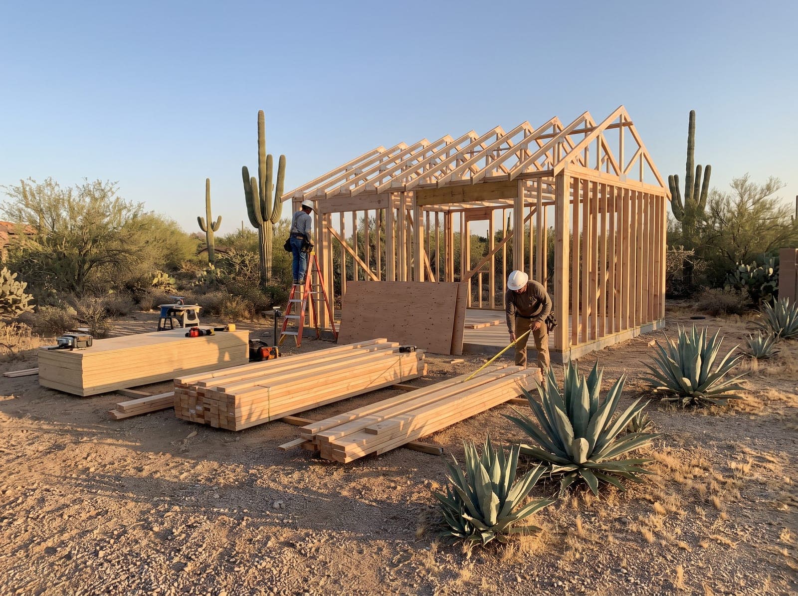Gilbert General Contractor crew performing pavers & hardscaping