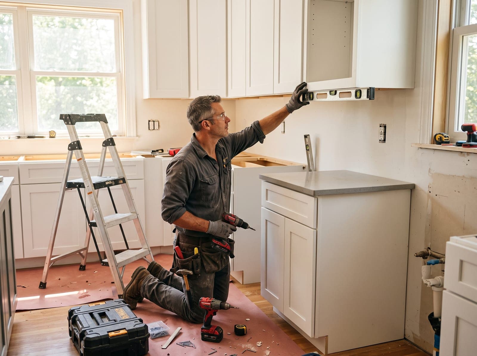 Gilbert General Contractor crew performing kitchen remodeling