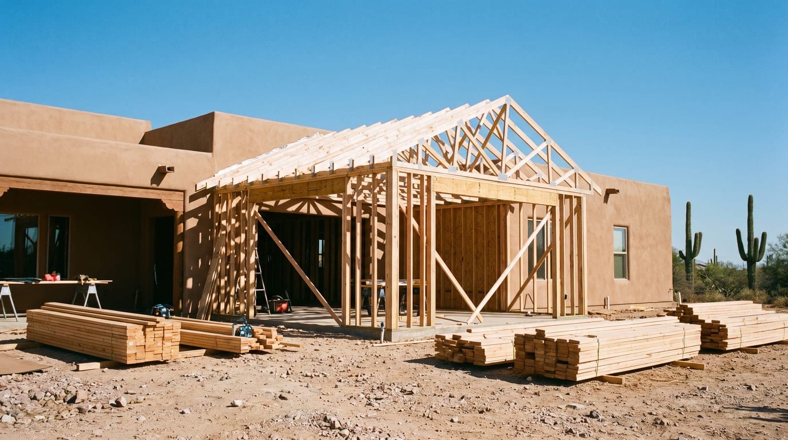 Gilbert General Contractor crew performing primary suite additions